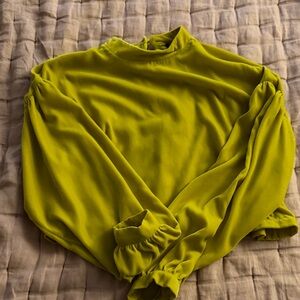 Topshop Velvet Blouse